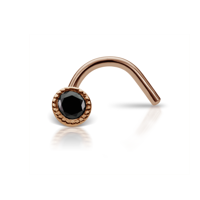Black Diamond Scalloped Set Nostril Screw