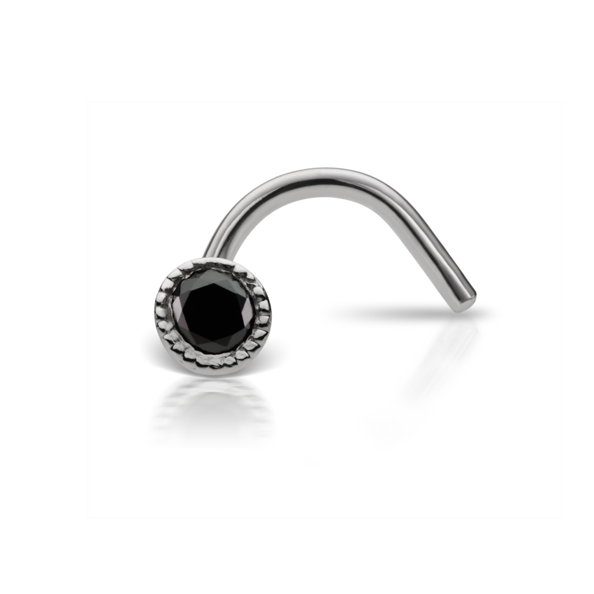 Black Diamond Scalloped Set Nostril Screw