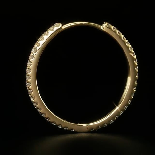 Diamond Eternity Hoop Earring