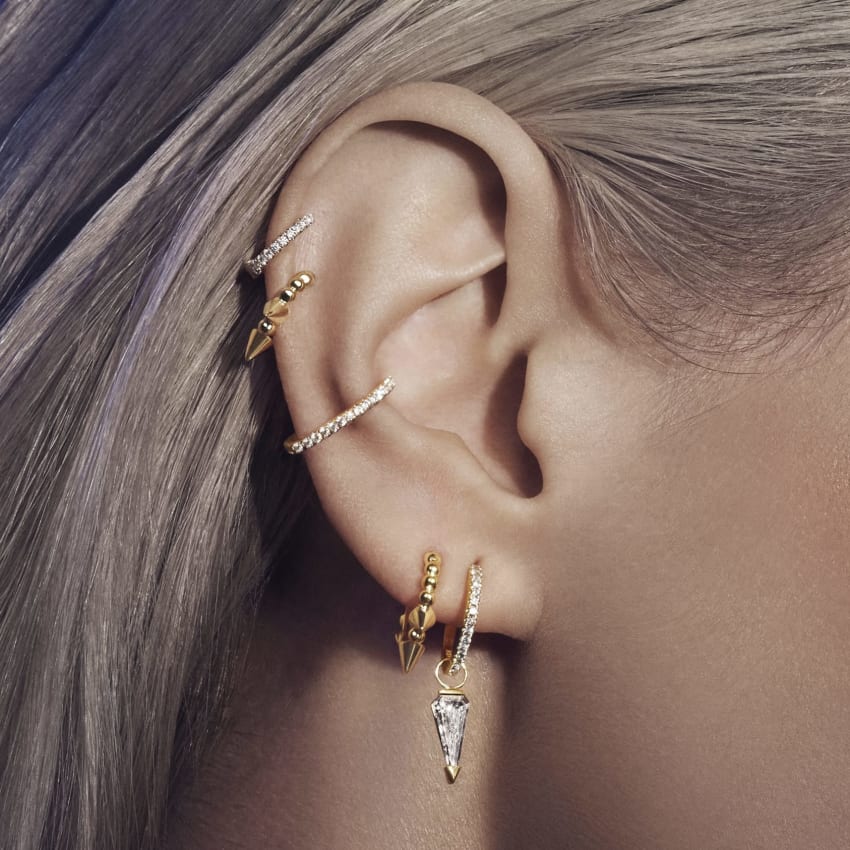 Diamond Eternity Hoop Earring