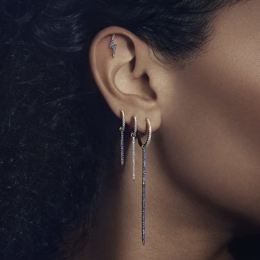 Diamond Eternity Hoop Earring