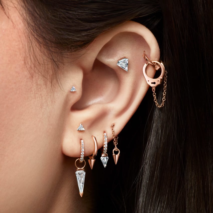 Diamond Eternity Hoop Earring