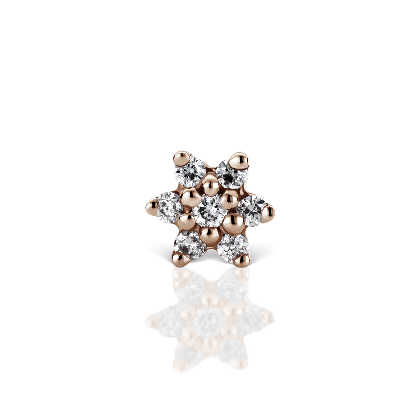 Diamond Flower Nostril Screw