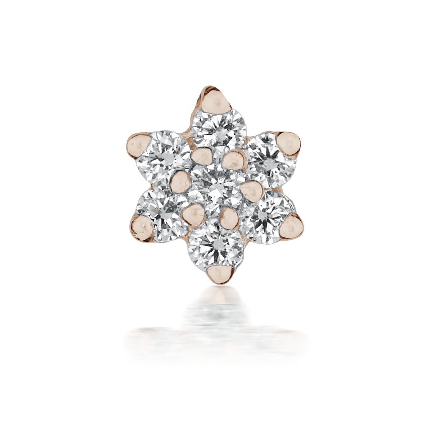 Diamond Flower Nostril Screw