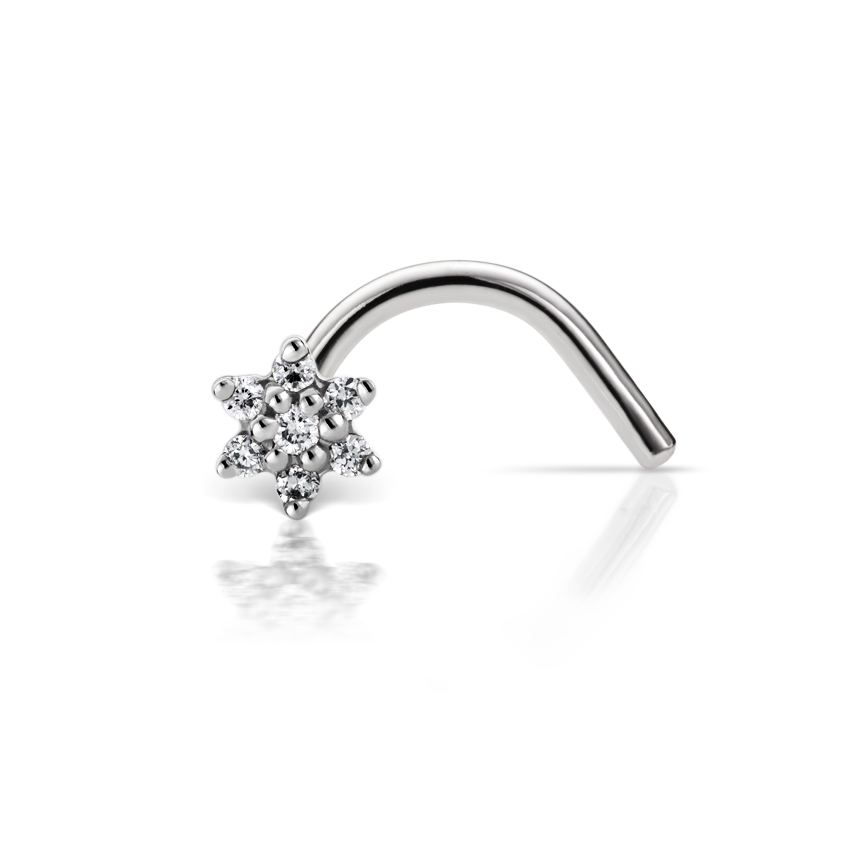 Diamond Flower Nostril Screw