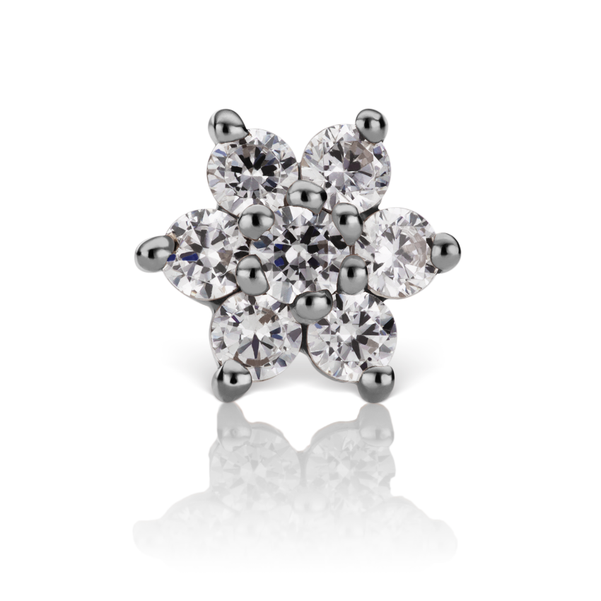 Diamond Flower Nostril Screw