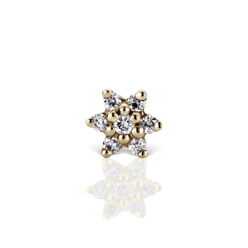 Diamond Flower Nostril Screw