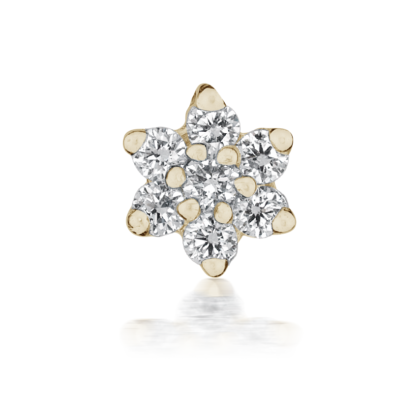 Diamond Flower Nostril Screw