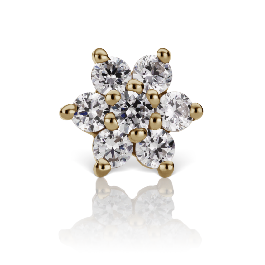 Diamond Flower Nostril Screw