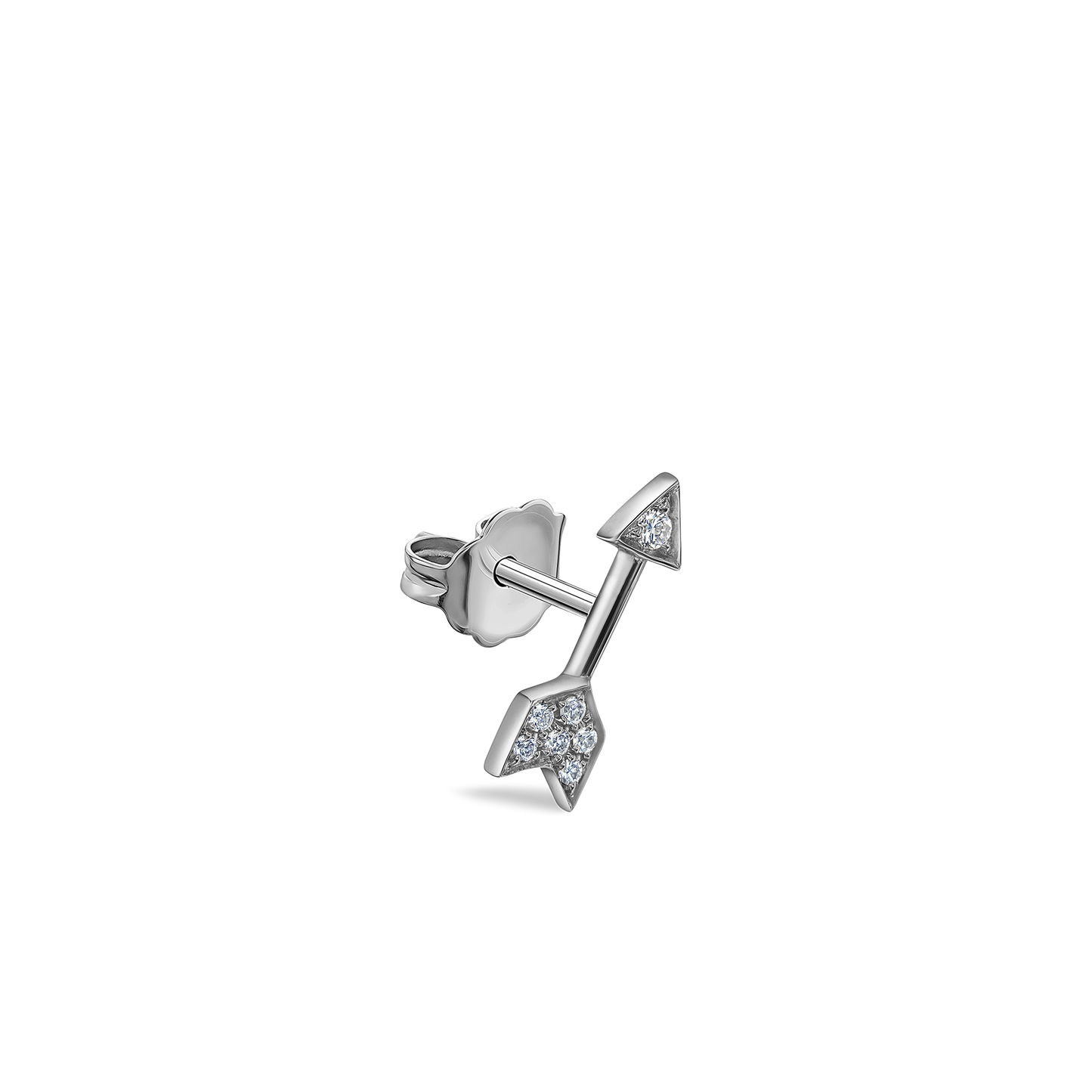 Diamond Arrow Stud Earring