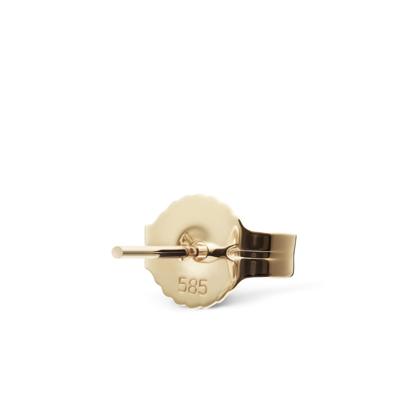 14k Gold Traditional Stud Earring Back