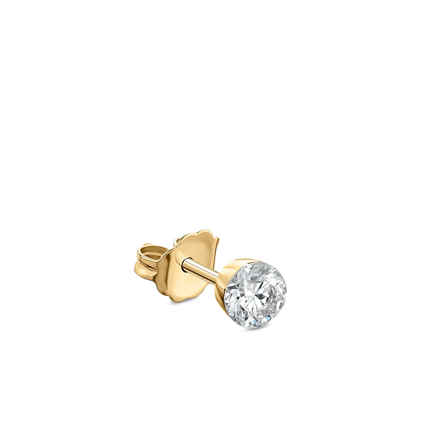 Invisible Set Diamond Stud Earring