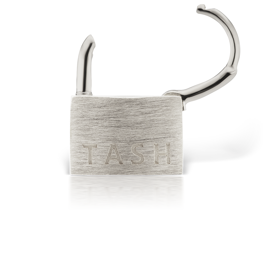 Padlock Hoop Earring (Non-Rotating)