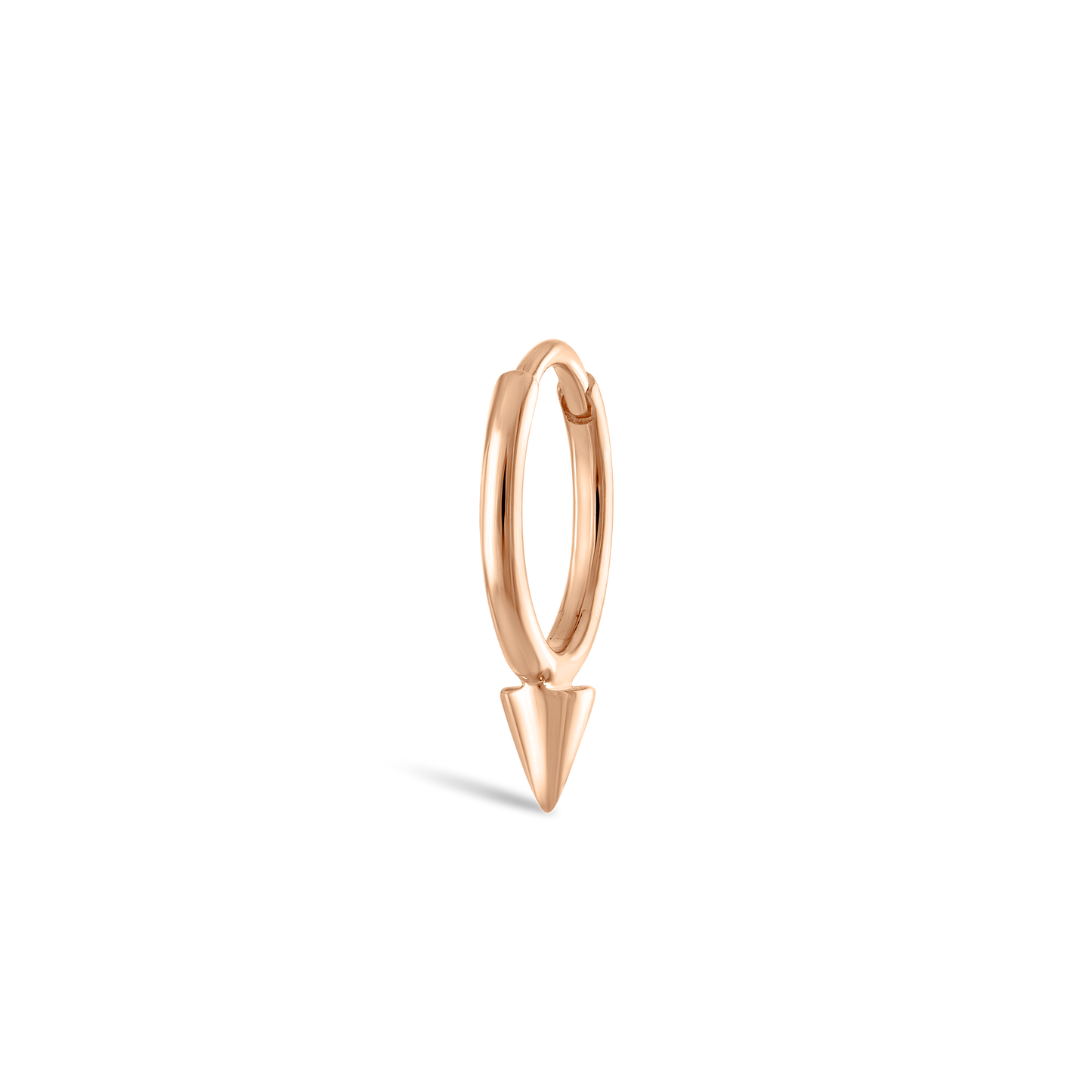 Single Short Spike Hoop Earring (Non-Rotating)