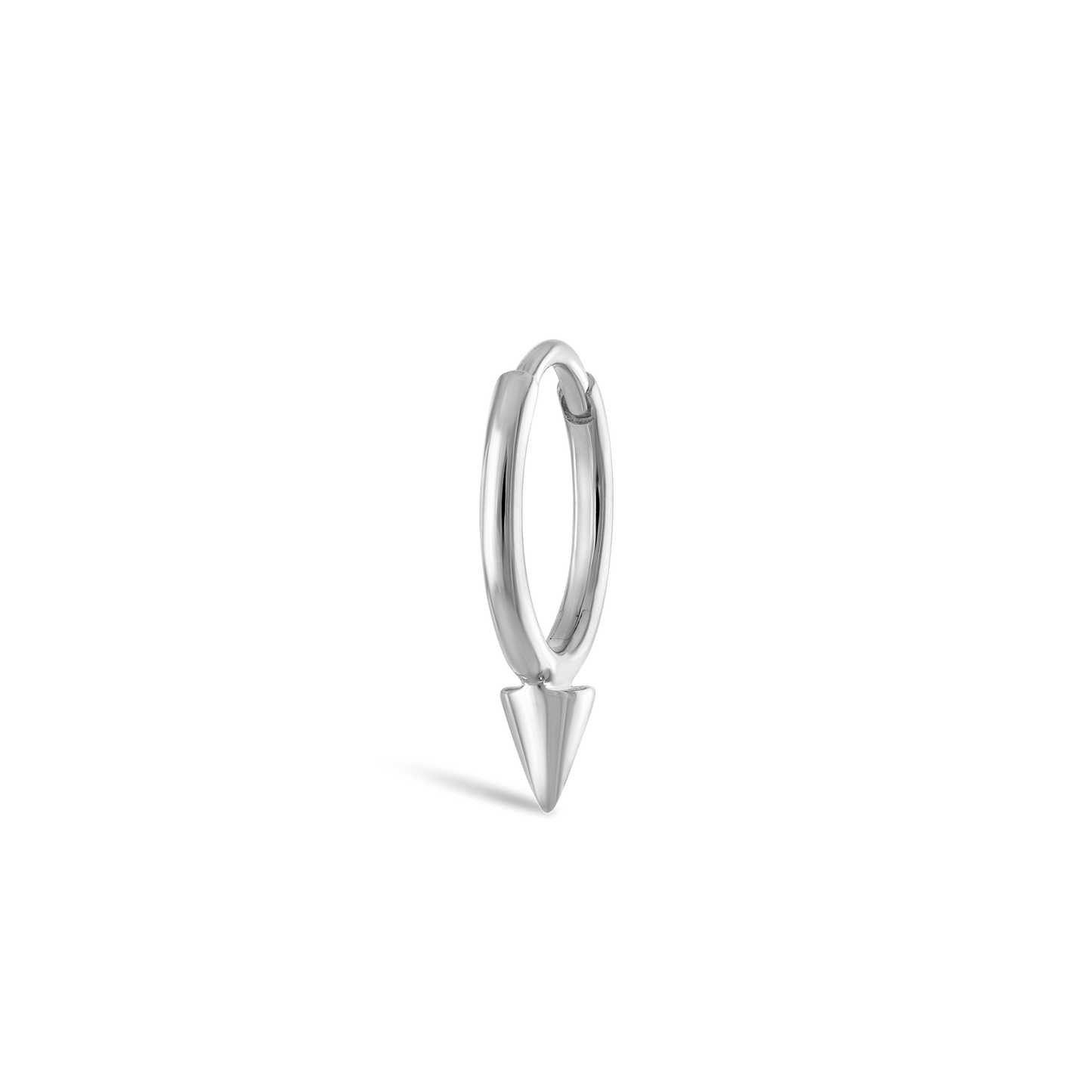 Single Short Spike Hoop Earring (Non-Rotating)