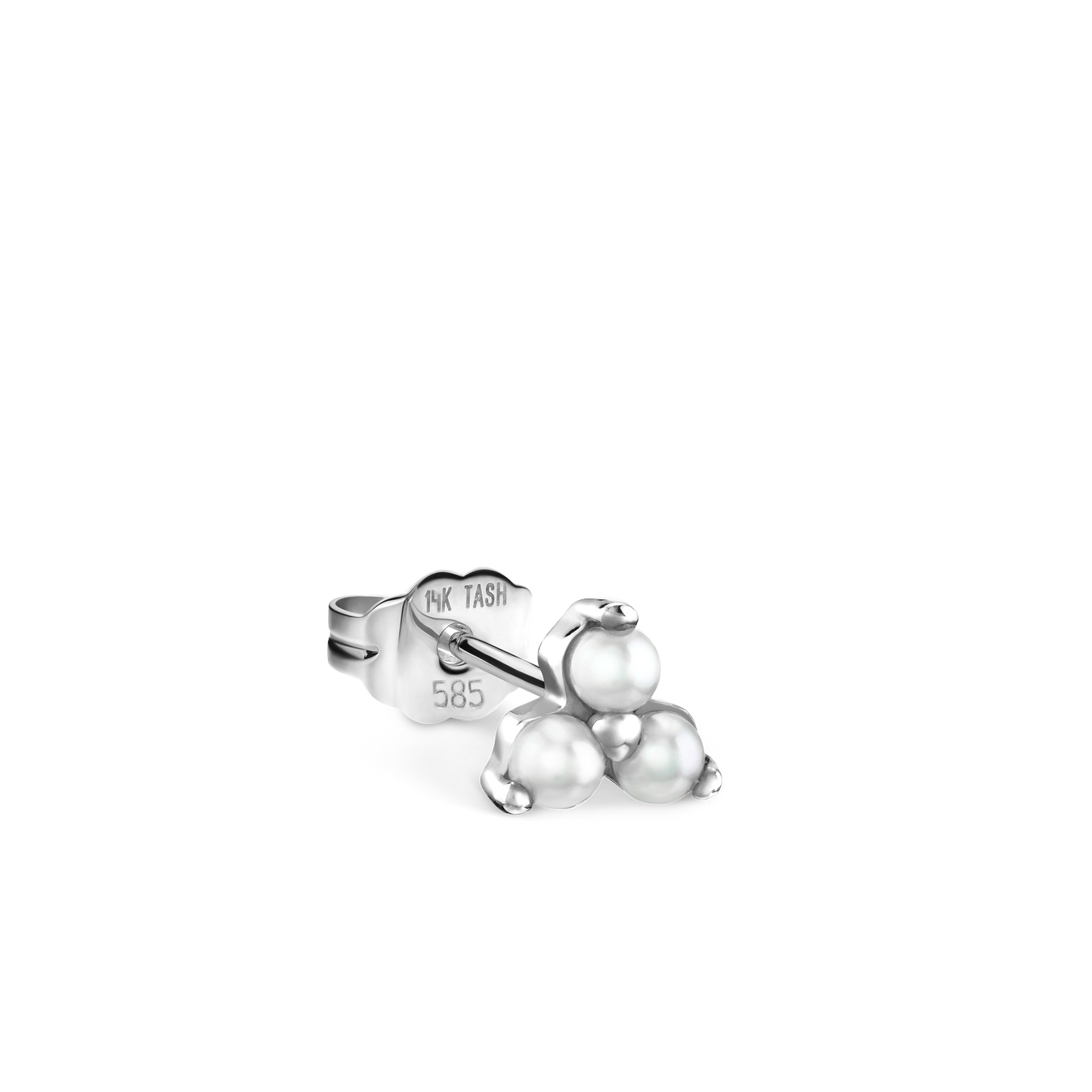 Pearl Trinity Stud Earring