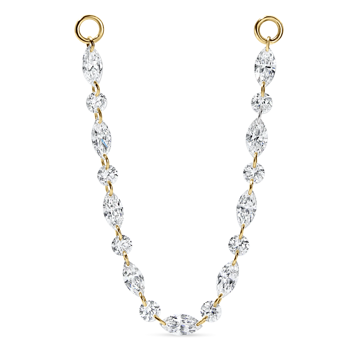 Legato Duet Floating Diamond Connecting Charm