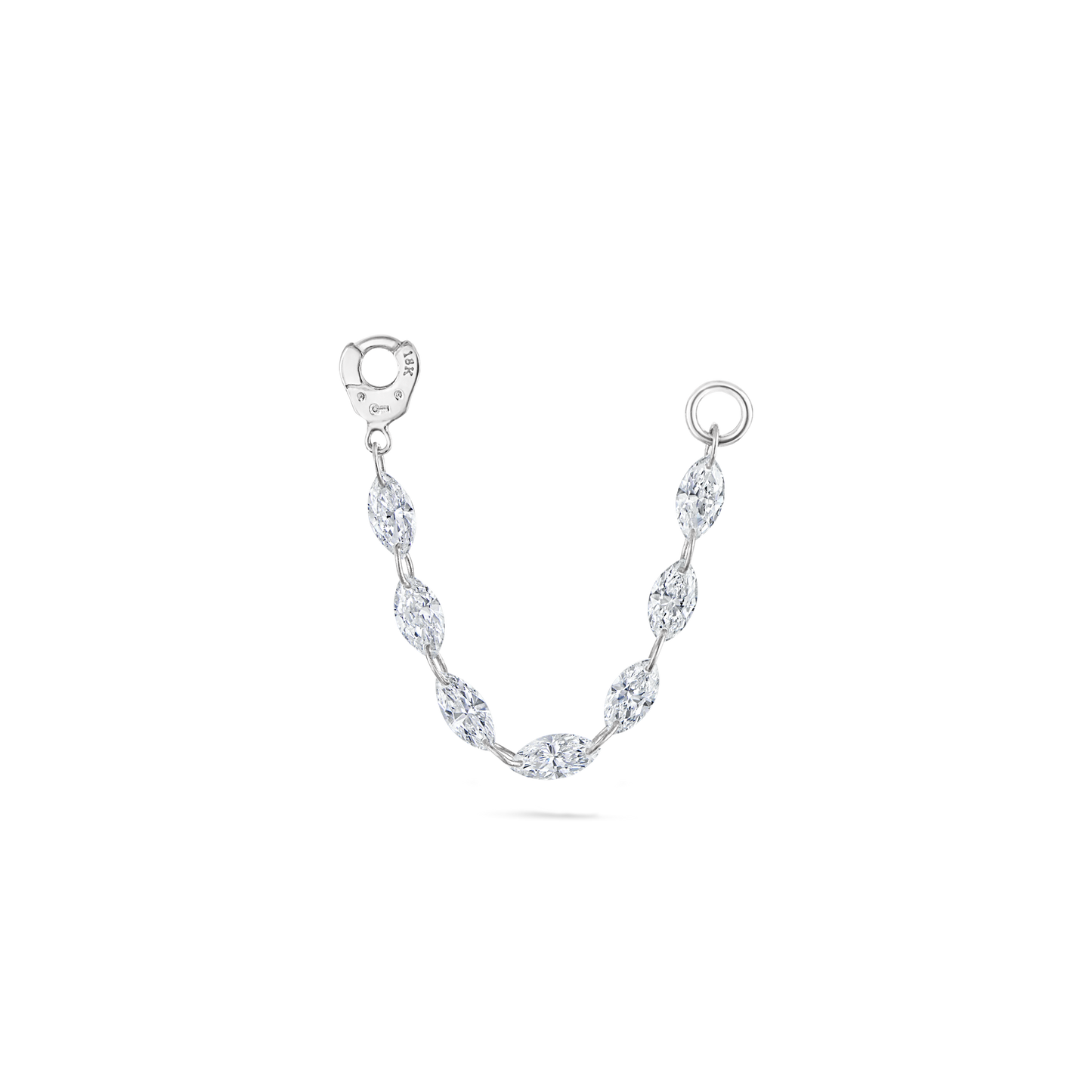 Floating Diamond Marquise Connecting Charm
