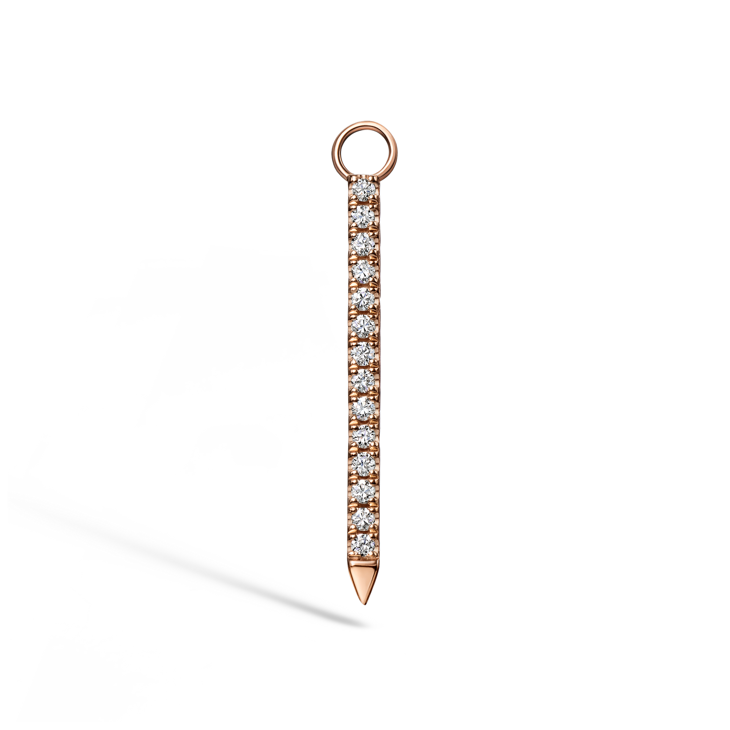 Black and White Diamond Eternity Bar Charm