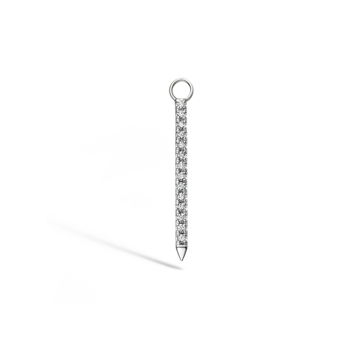 Diamond and Emerald Eternity Bar Charm