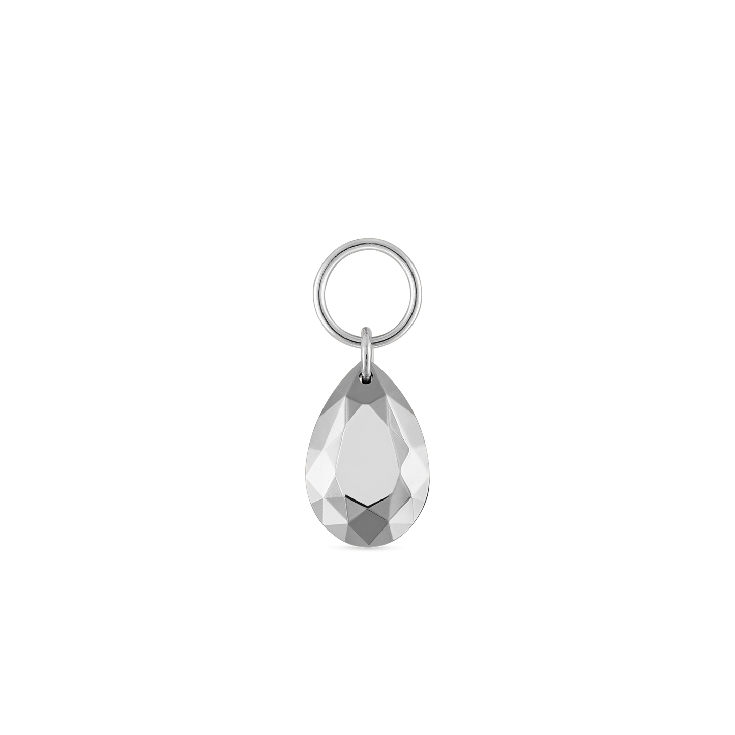 Faceted Gold Pear Charm