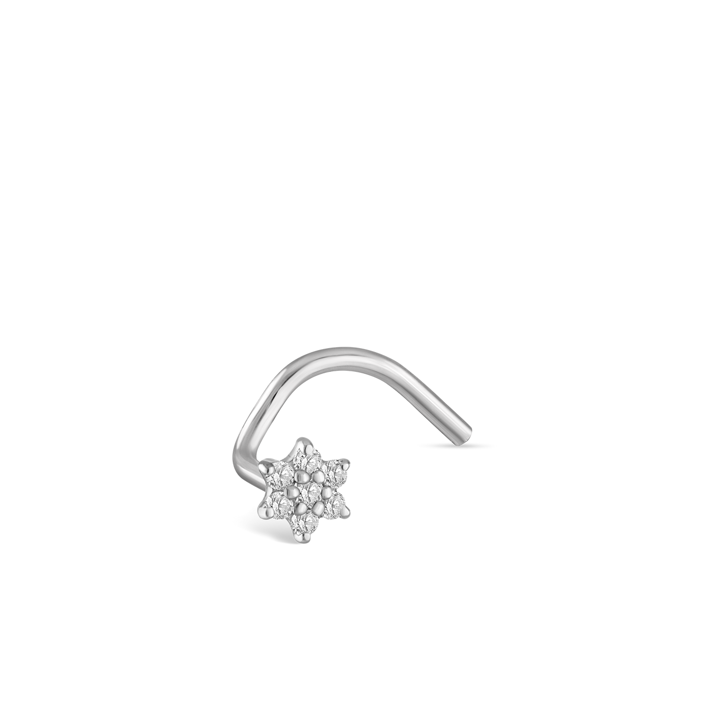 Diamond Flower Nostril Screw