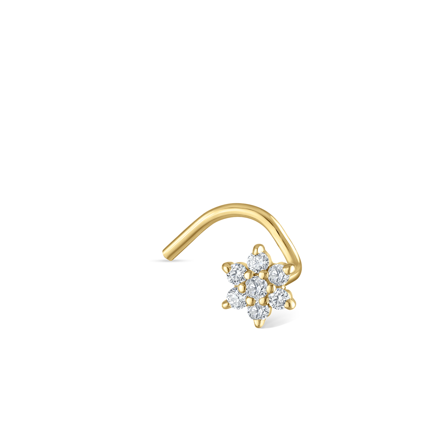 Diamond Flower Nostril Screw