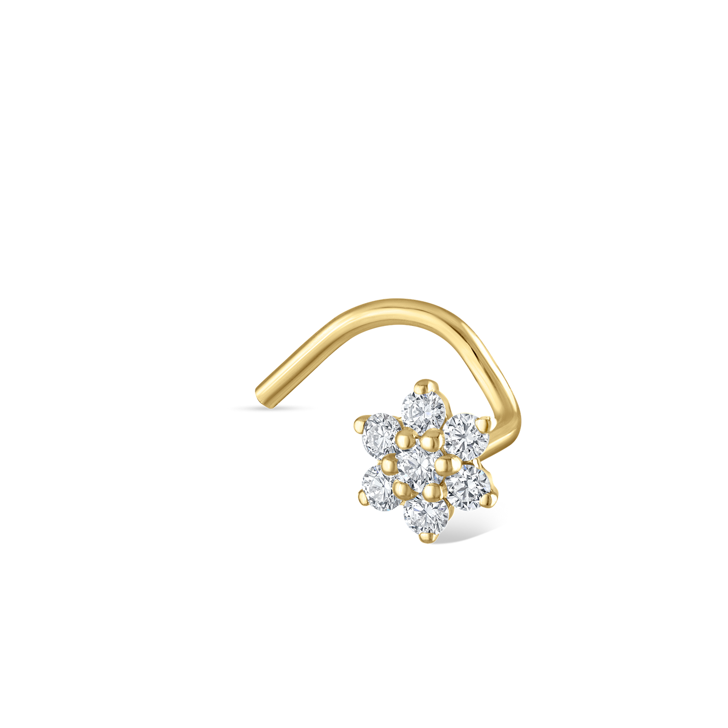 Diamond Flower Nostril Screw