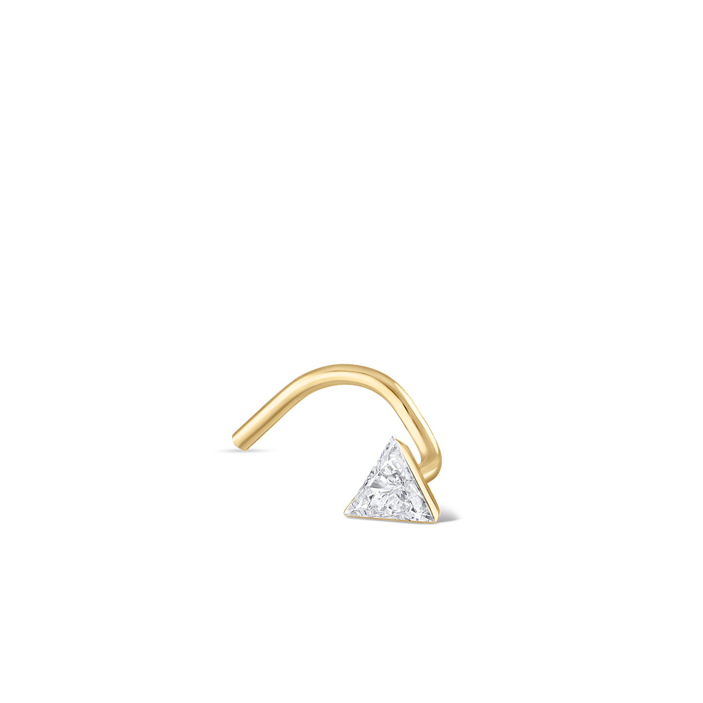 Invisible Set Triangle Diamond Nostril Screw