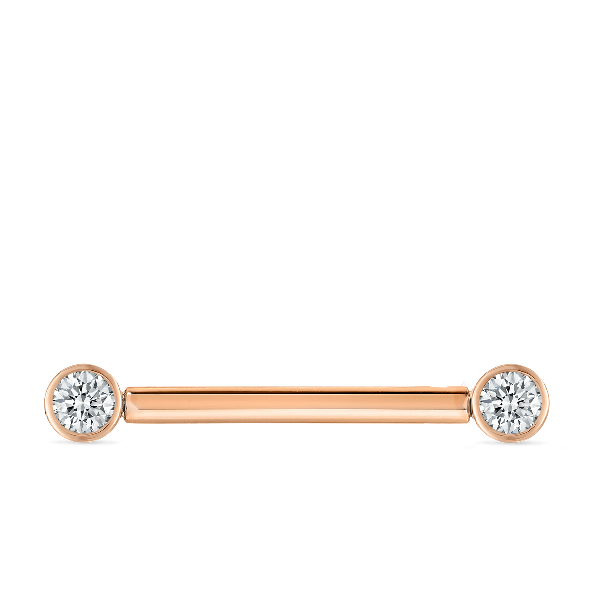 Cubic Zirconia Engraved Nipple Barbell