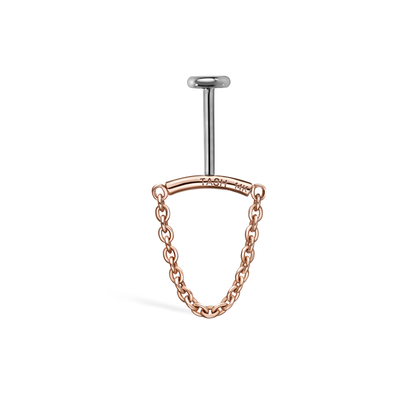 Single Chain Threaded Stud Drape With Titanium Backing