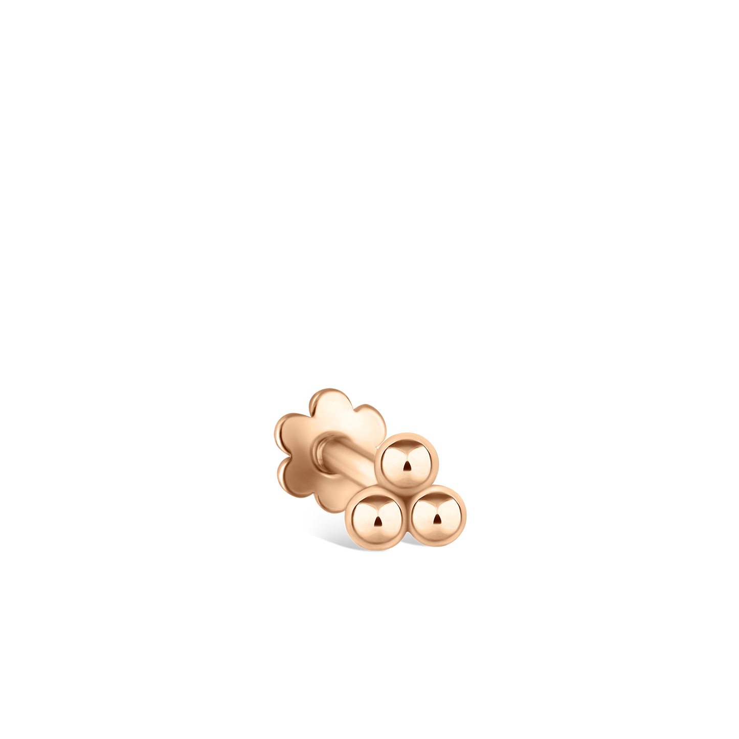 Ball Trinity Threaded Stud Earring