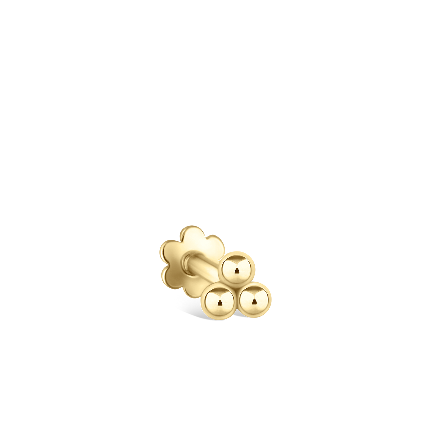 Ball Trinity Threaded Stud Earring