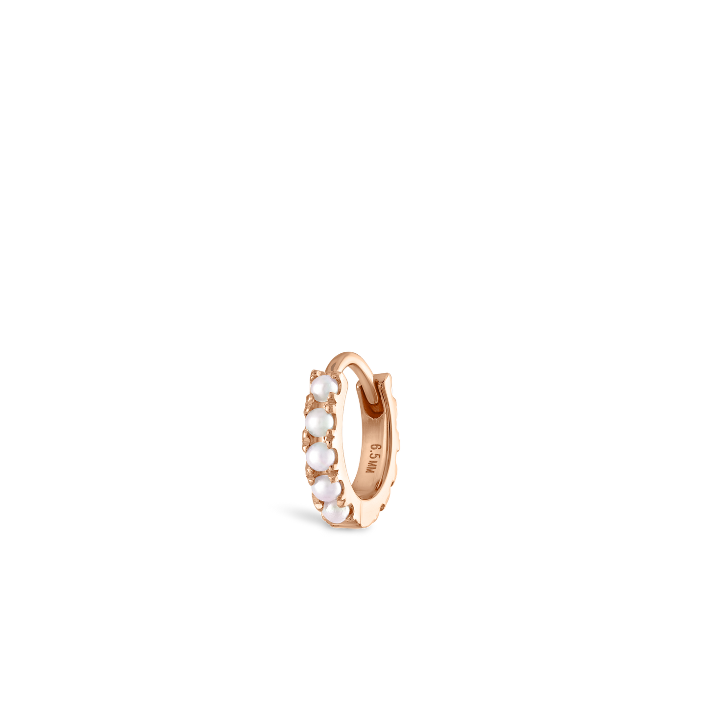 Pearl Eternity Hoop Earring