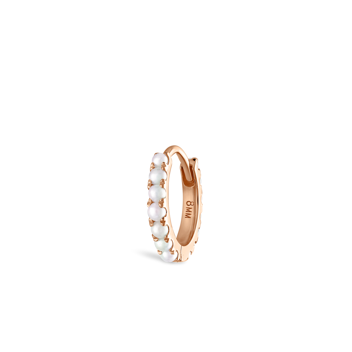 Pearl Eternity Hoop Earring