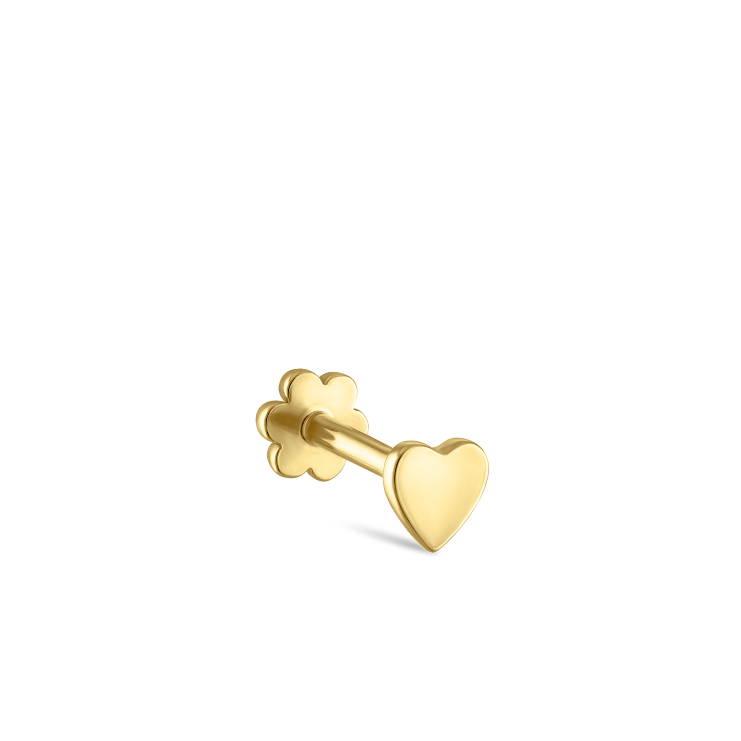 Heart Threaded Stud Earring