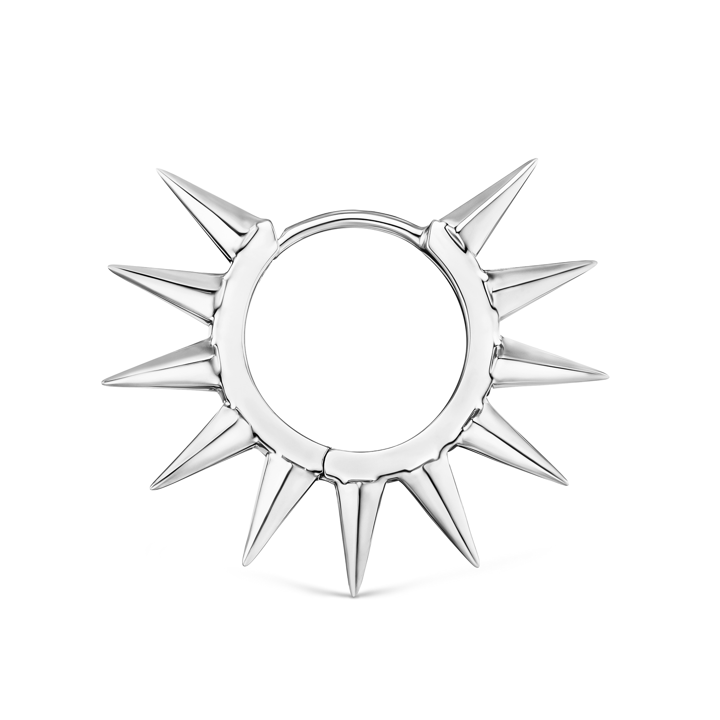 Metal Mohawk Hoop Earring