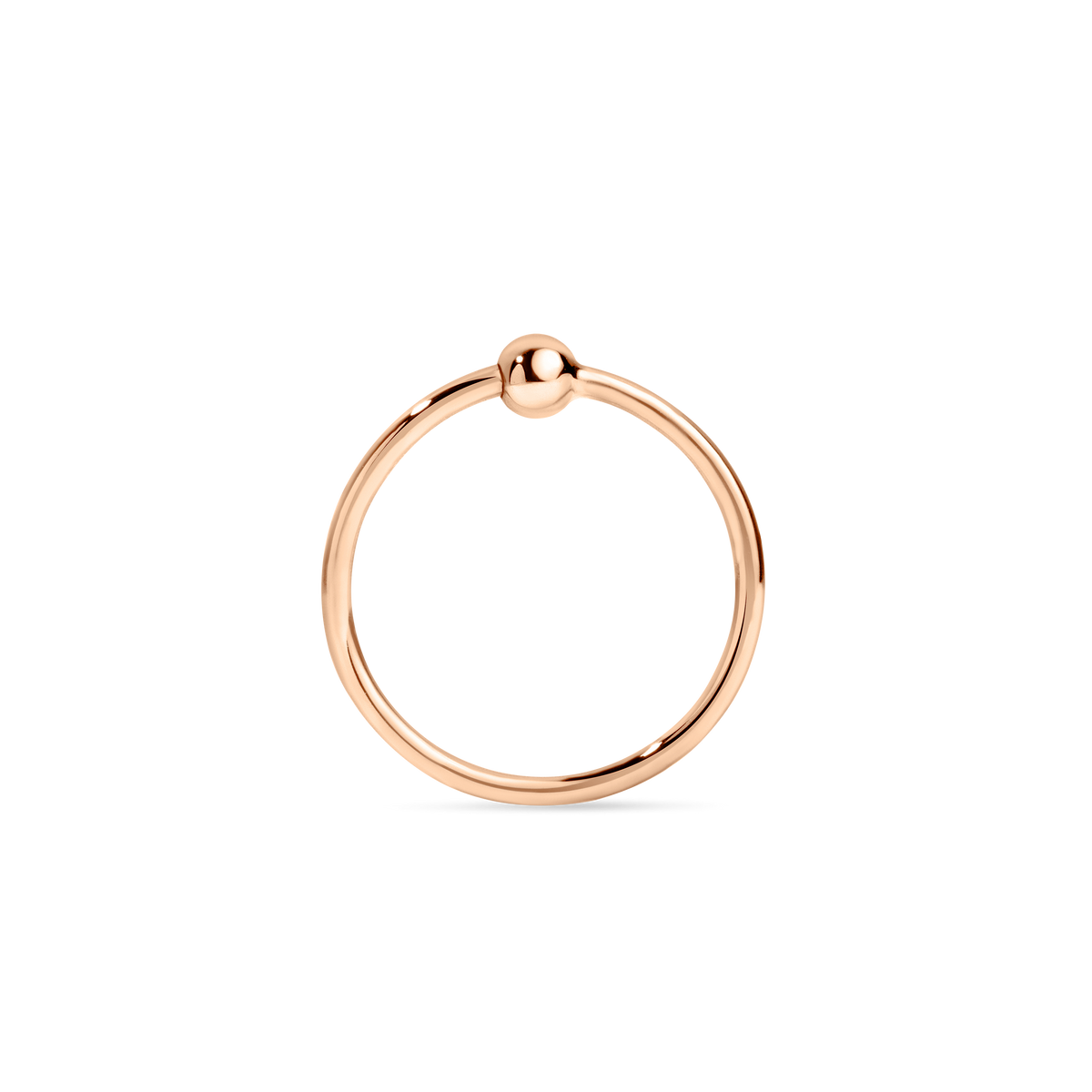 Fixed Gold Ball Ring