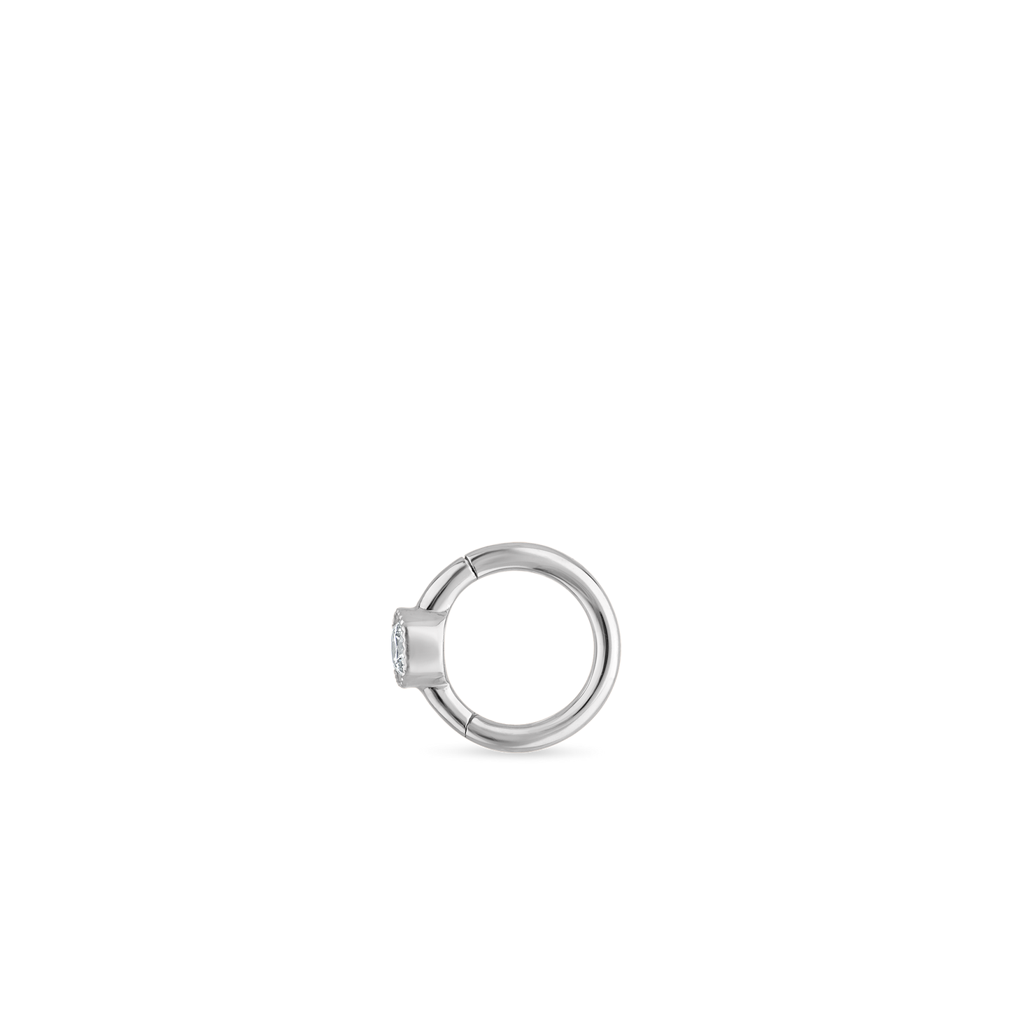 Scalloped Diamond Hoop Earring