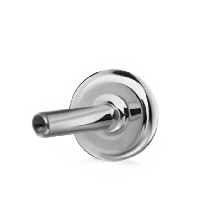 Diamond Vine Threaded Stud Earring With Titanium Backing