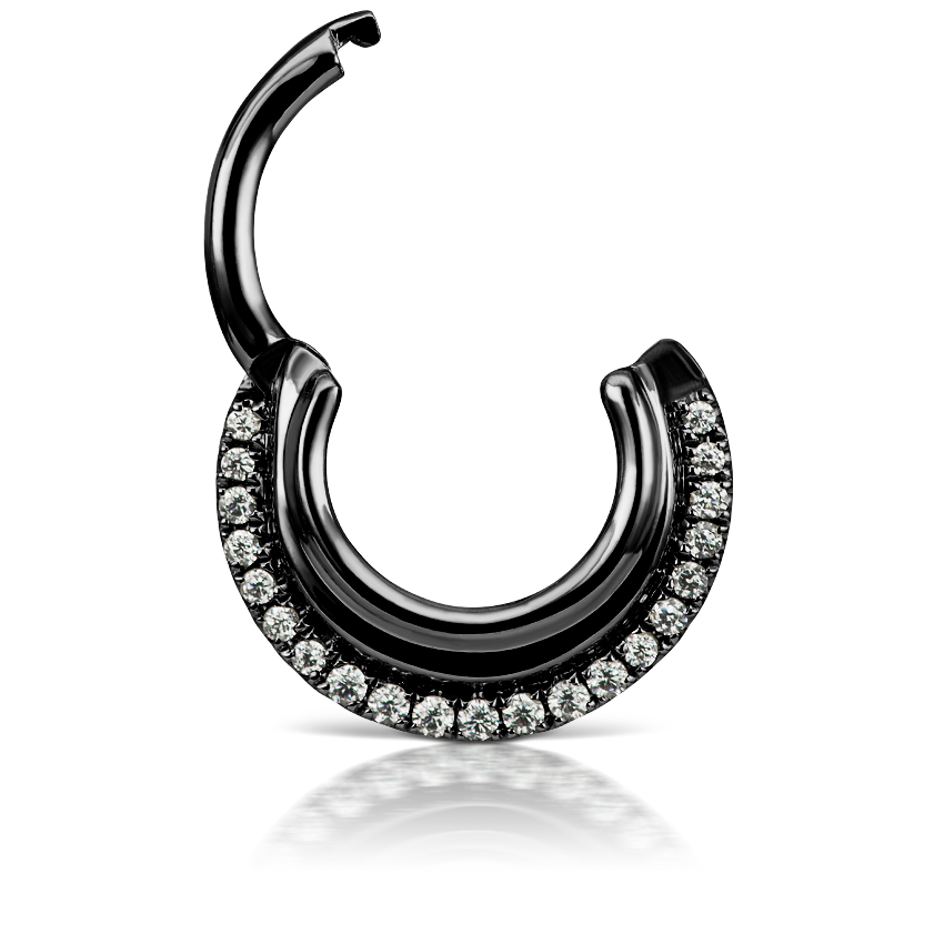 Cubic Zirconia Dhara Hoop Earring