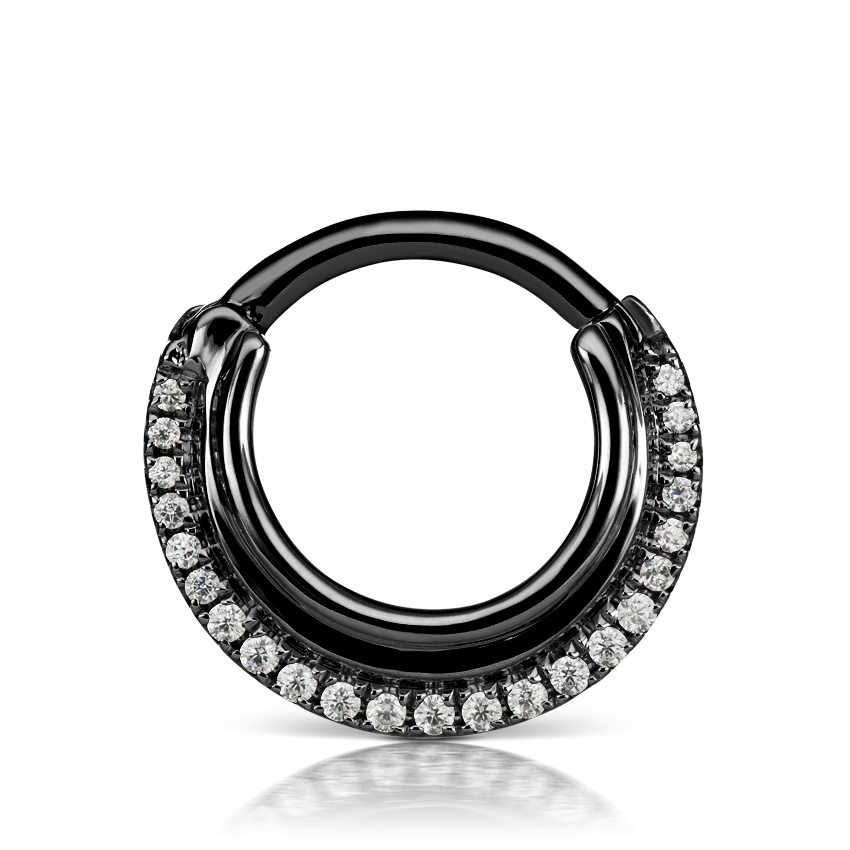 Cubic Zirconia Dhara Hoop Earring