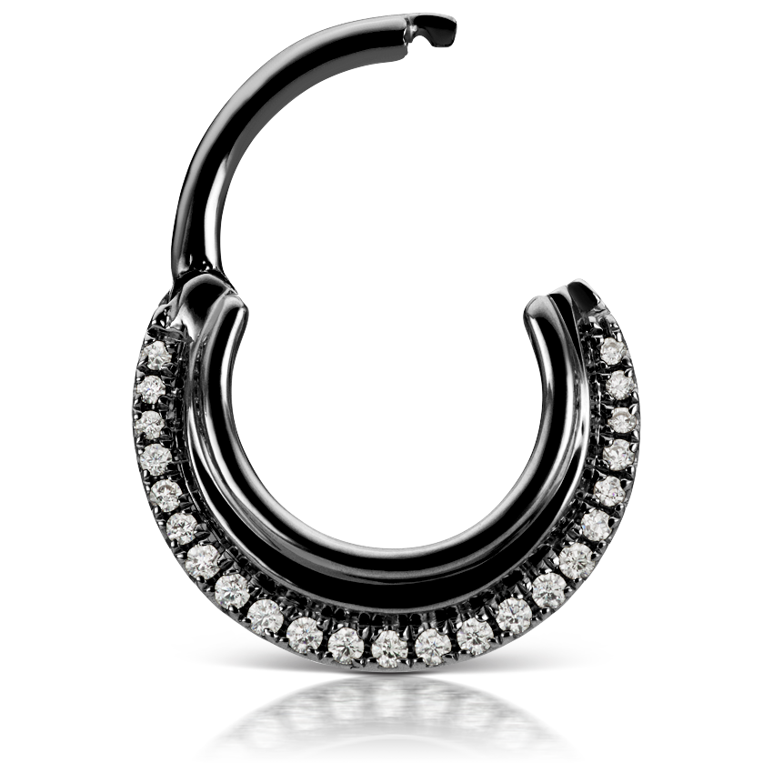 Cubic Zirconia Dhara Hoop Earring