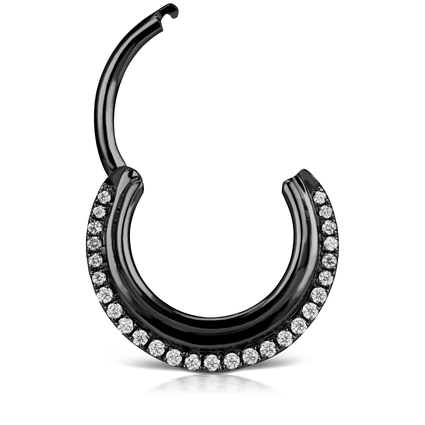 Cubic Zirconia Dhara Hoop Earring