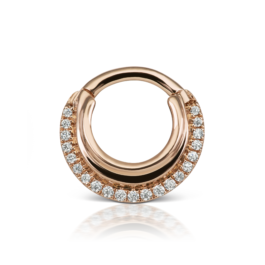 Cubic Zirconia Dhara Hoop Earring