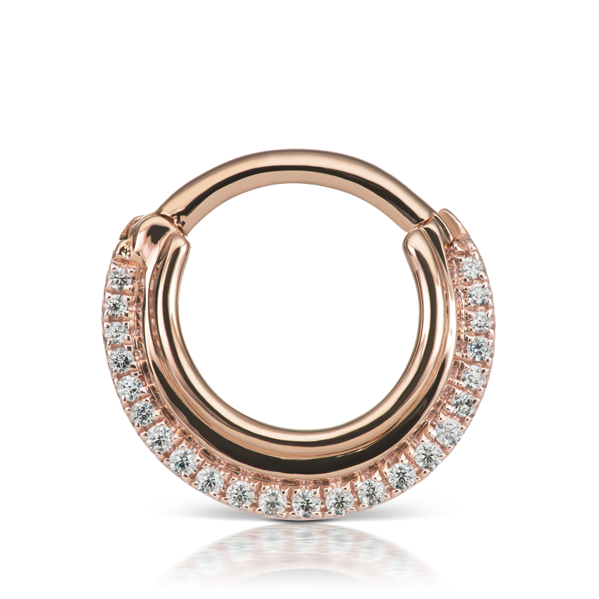 Cubic Zirconia Dhara Hoop Earring