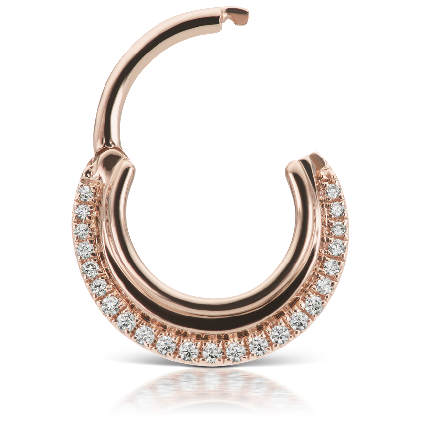 Cubic Zirconia Dhara Hoop Earring