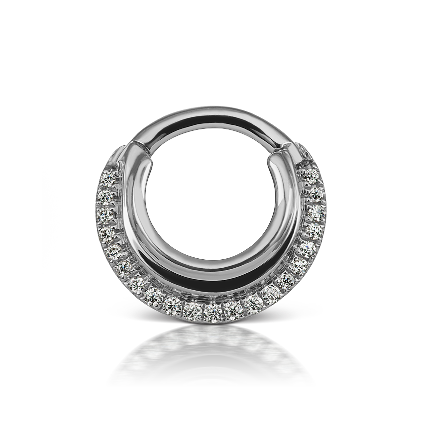 Cubic Zirconia Dhara Hoop Earring