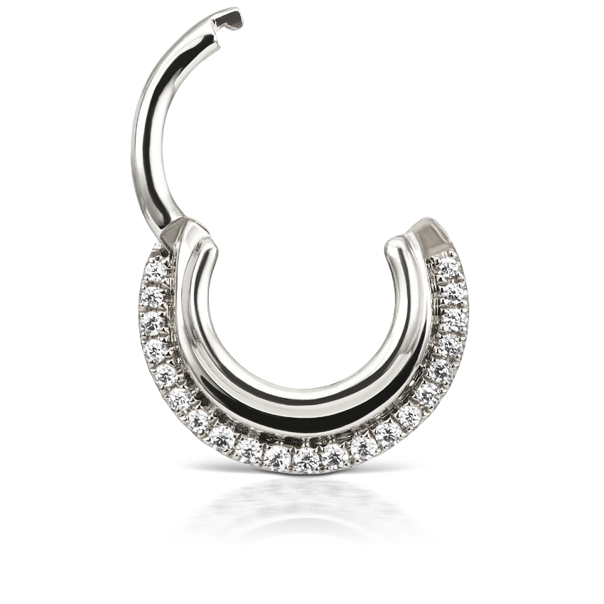 Cubic Zirconia Dhara Hoop Earring