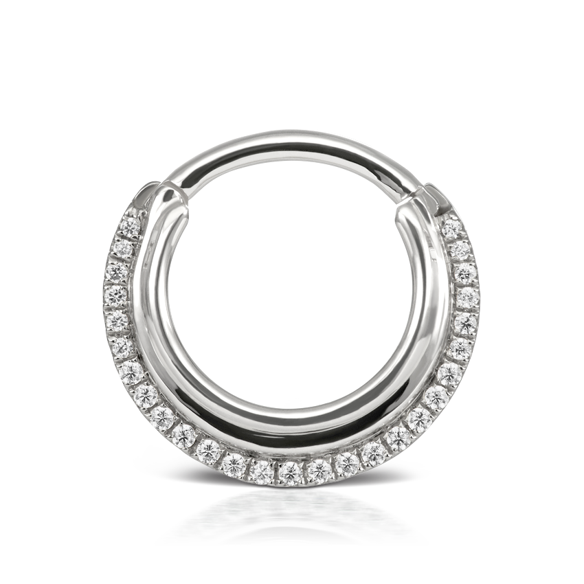 Cubic Zirconia Dhara Hoop Earring
